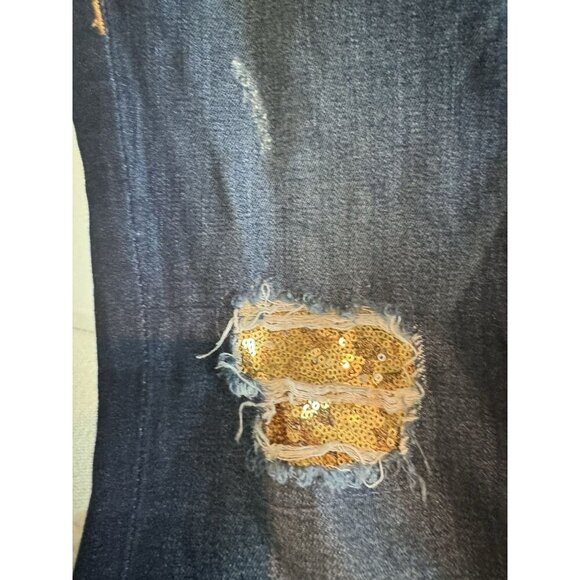 True‎ Religion Jean women Curvy Skinny size 27 With Gold Sequin, tayler swift, - Picture 8 of 16